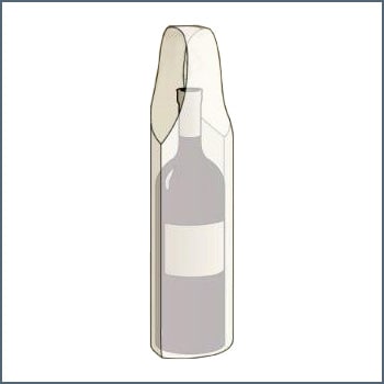 Bolsa de plástico para botellas Marmibax. 1 botella y 1 asa