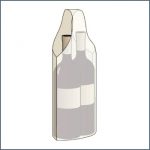 Bolsa de plástico para botellas. Marmibax 2 botellas con un solo asa
