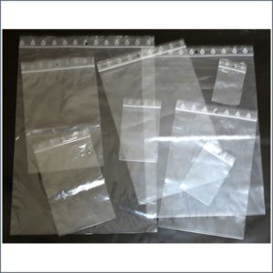 bolsas de plástico con autociere clip transparente